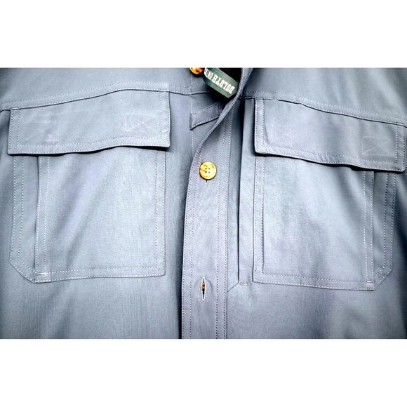 Duluth Trading Co Mens Standard Fit Action Blocks Burn & Odor Work Shirt Size M - Picture 6 of 13